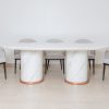 riga dining table + 8 chairs