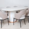 riga dining table + 8 chairs