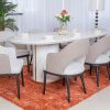 riga dining table + 8 chairs