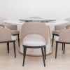 riga dining table + 6 chairs