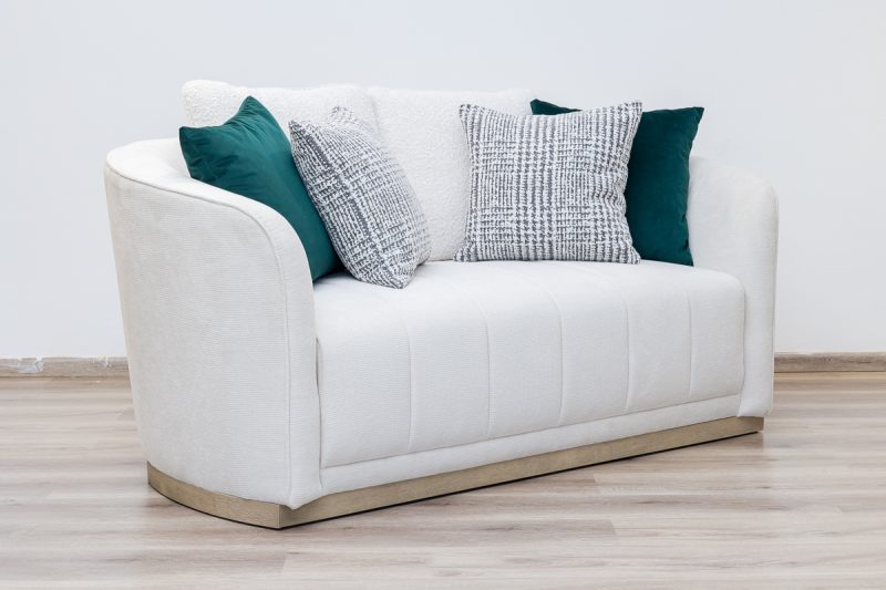 soho 7 seater fabric sofa (3+2+1+1) + 2 ottomans