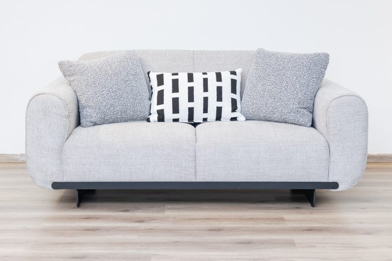 georjio 7 seater fabric sofa (3+2+1+1) + 2 ottomans
