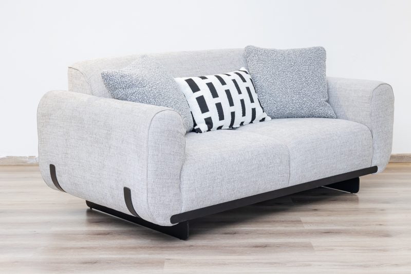 georjio 7 seater fabric sofa (3+2+1+1) + 2 ottomans
