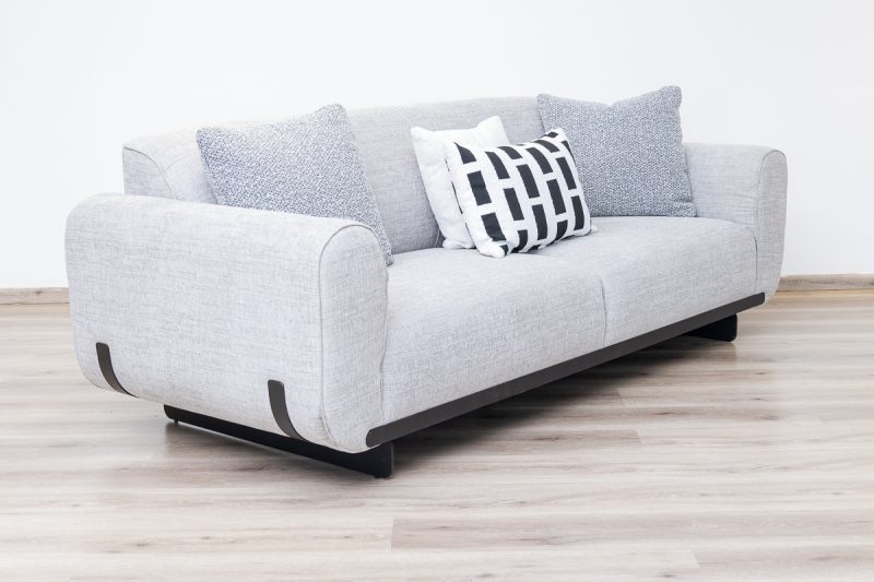 georjio 7 seater fabric sofa (3+2+1+1) + 2 ottomans