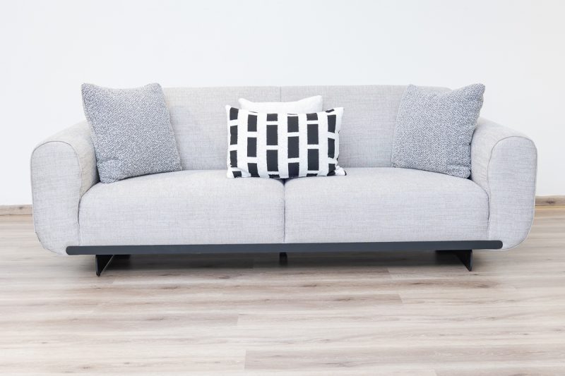 georjio 7 seater fabric sofa (3+2+1+1) + 2 ottomans