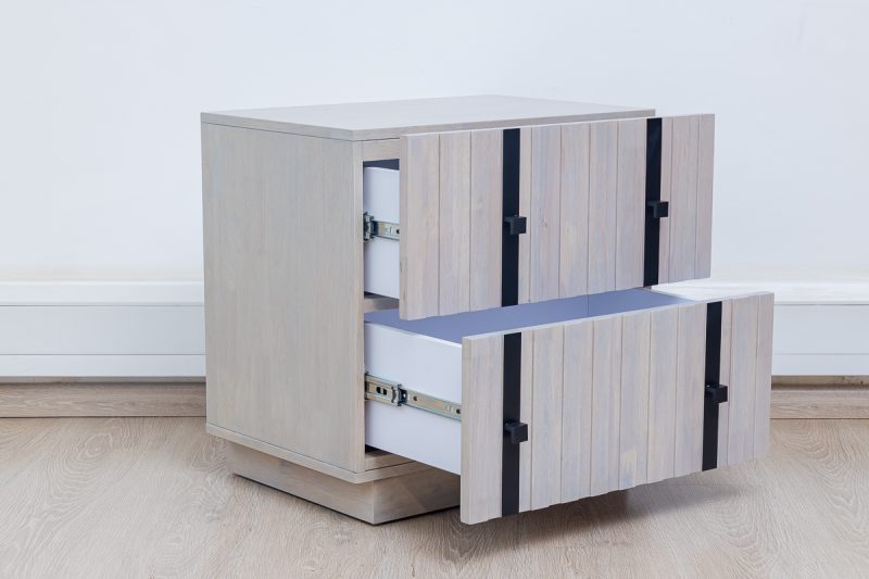 corta king package - king bed + 2 nightstands + dresser mirror