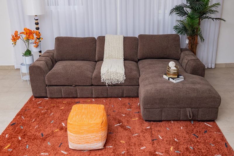zambee fabric corner sofa