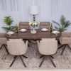 gemini dining table + 6 brinkley chairs