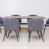 wayne dining table + 6 marisol chairs