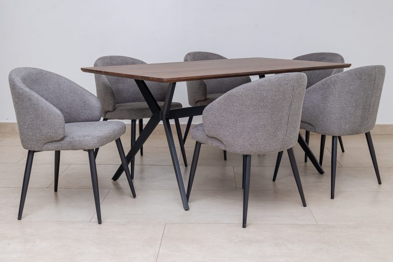 wayne dining table + 6 marisol chairs