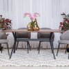 wayne dining table + 6 marisol chairs