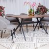 wayne dining table + 6 marisol chairs