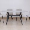 dana dinning table + 6 cardiff chairs