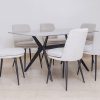 dana dinning table + 6 cardiff chairs