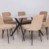 dana dinning table + 6 cardiff chairs