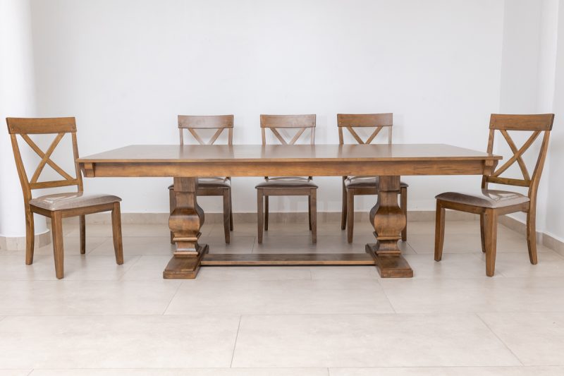 achilles dining table + 8 chairs