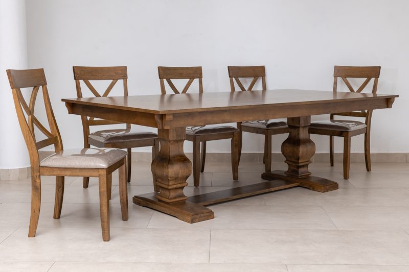 achilles dining table + 8 chairs