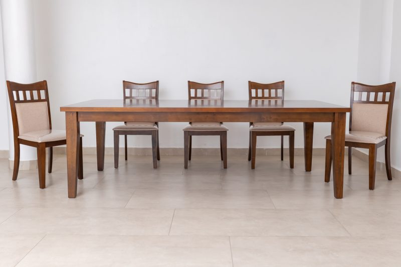 bayan dining table + 8 chairs