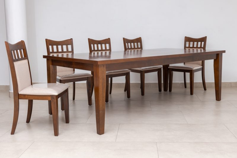 bayan dining table + 8 chairs