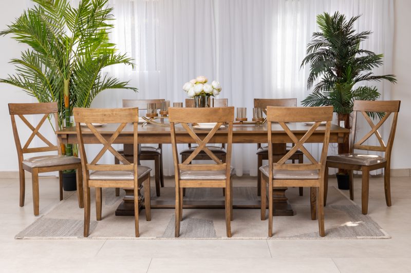 achilles dining table + 8 chairs