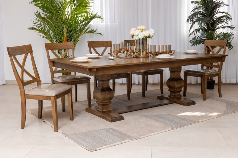 achilles dining table + 8 chairs