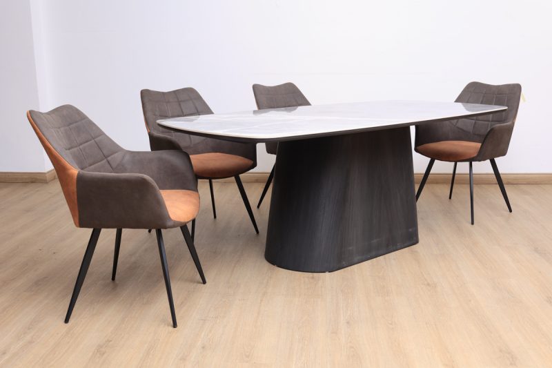 mosco dining table + 6 prata chairs