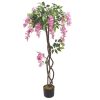 artificial plant - wistera polyester fabric flower (jws3663)