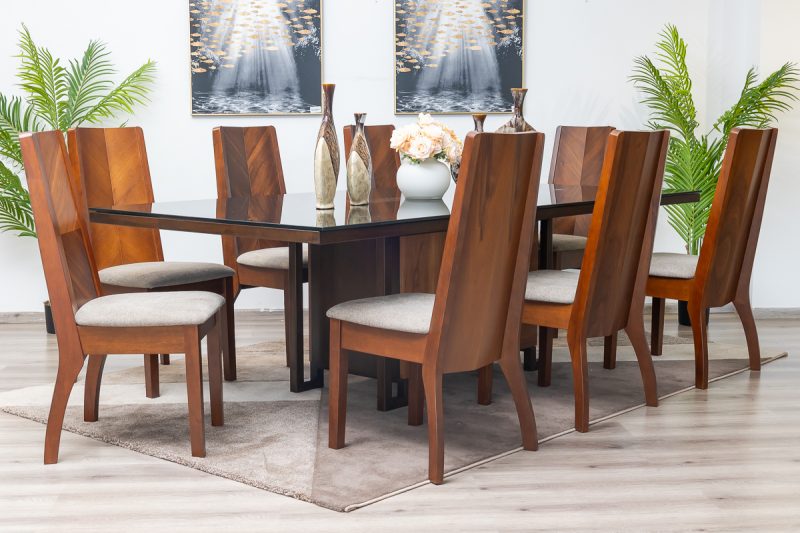 alice dining table + 8 chairs