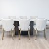 imperial dining table + 8 manhattan chairs