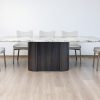 imperial dining table + 8 manhattan chairs