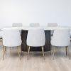 imperial dining table + 6 helix chairs