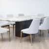 imperial dining table + 6 helix chairs