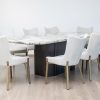 imperial dining table + 8 manhattan chairs