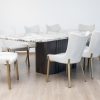 imperial dining table + 8 manhattan chairs