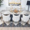 imperial dining table + 8 manhattan chairs