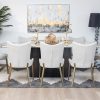 imperial dining table + 8 manhattan chairs