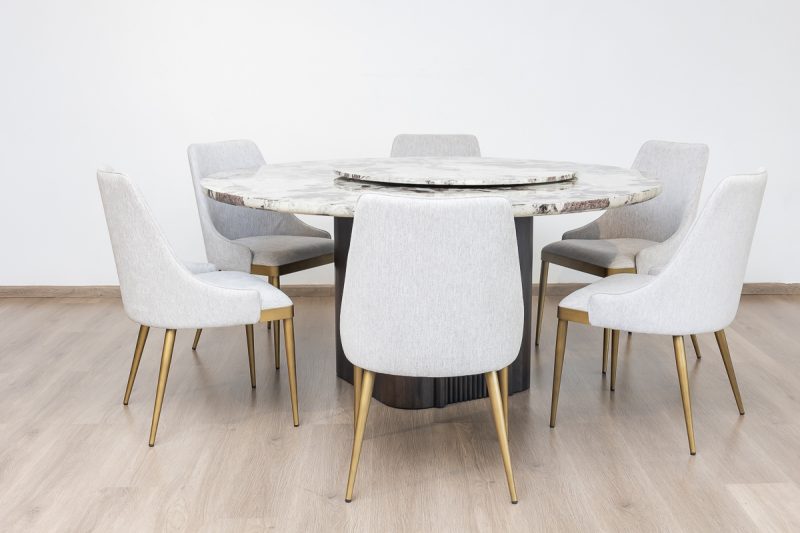 imperial dining table + 6 chairs