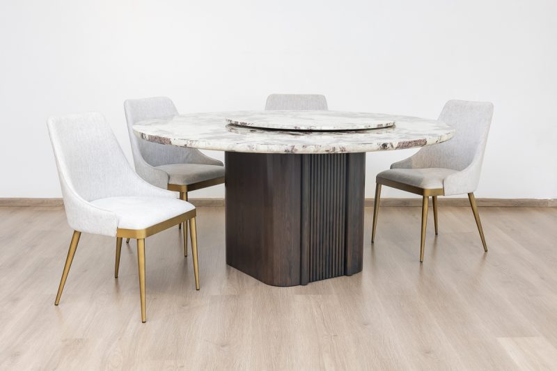 imperial dining table + 6 chairs
