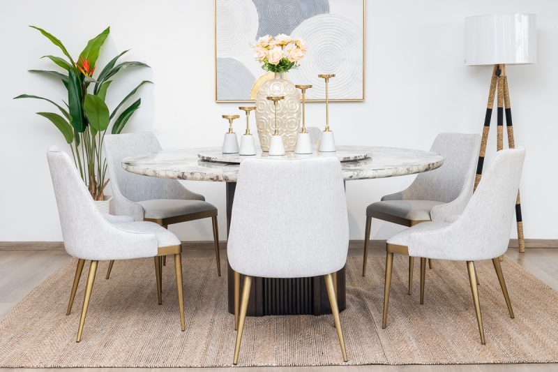 imperial dining table + 6 chairs