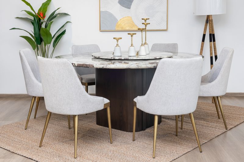 imperial dining table + 6 chairs