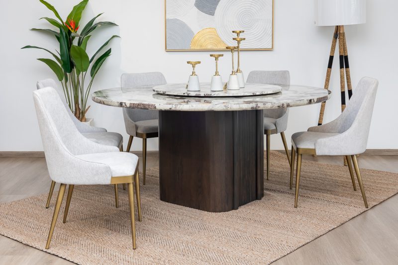 imperial dining table + 6 chairs