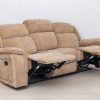 flora 7 seater fabric recliner sofa (3+2+1+1)