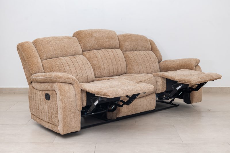 flora 7 seater fabric recliner sofa (3+2+1+1)