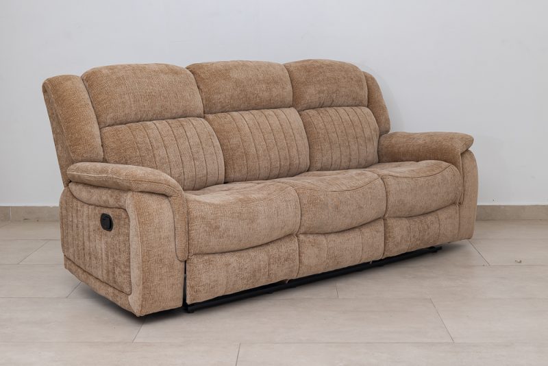flora 7 seater fabric recliner sofa (3+2+1+1)