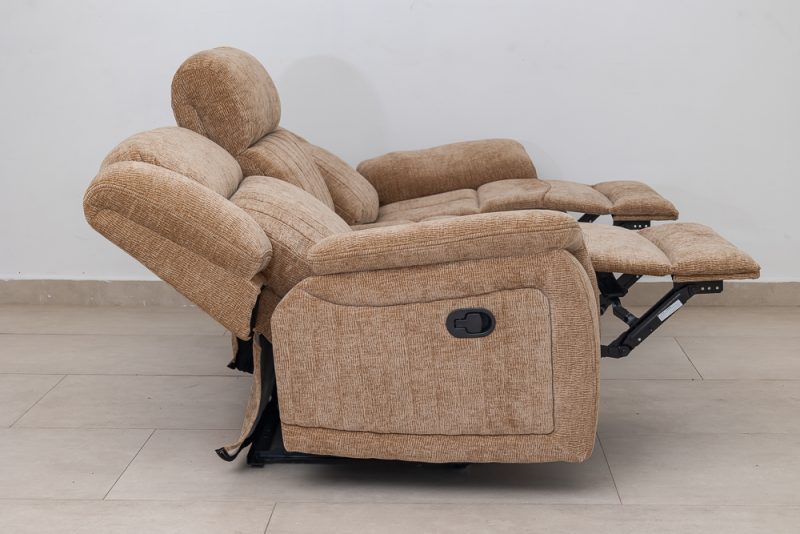 flora 7 seater fabric recliner sofa (3+2+1+1)