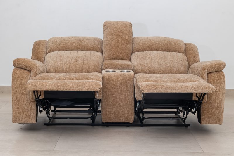 flora 7 seater fabric recliner sofa (3+2+1+1)