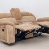 flora 7 seater fabric recliner sofa (3+2+1+1)