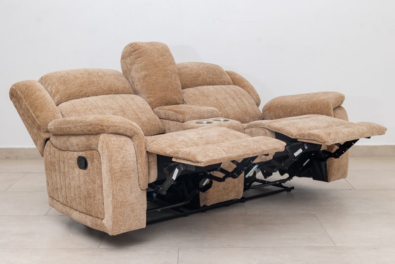 flora 7 seater fabric recliner sofa (3+2+1+1)