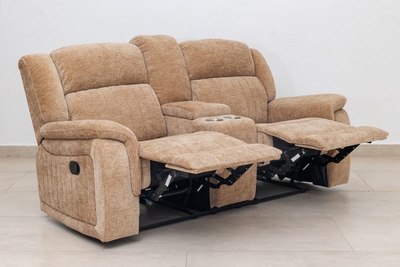 flora 7 seater fabric recliner sofa (3+2+1+1)