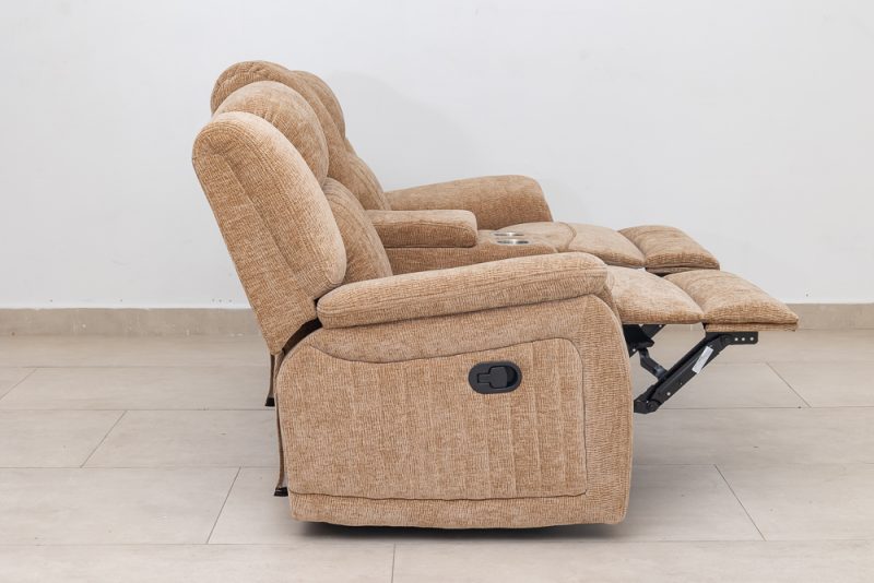 flora 7 seater fabric recliner sofa (3+2+1+1)